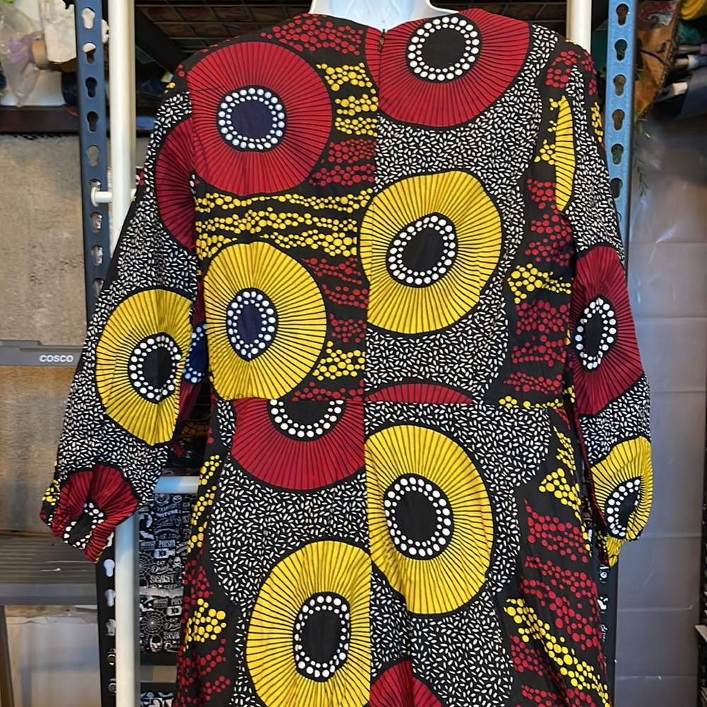 Basin Riche Red &Yellow Poppy Dress - Picture 6 of 10